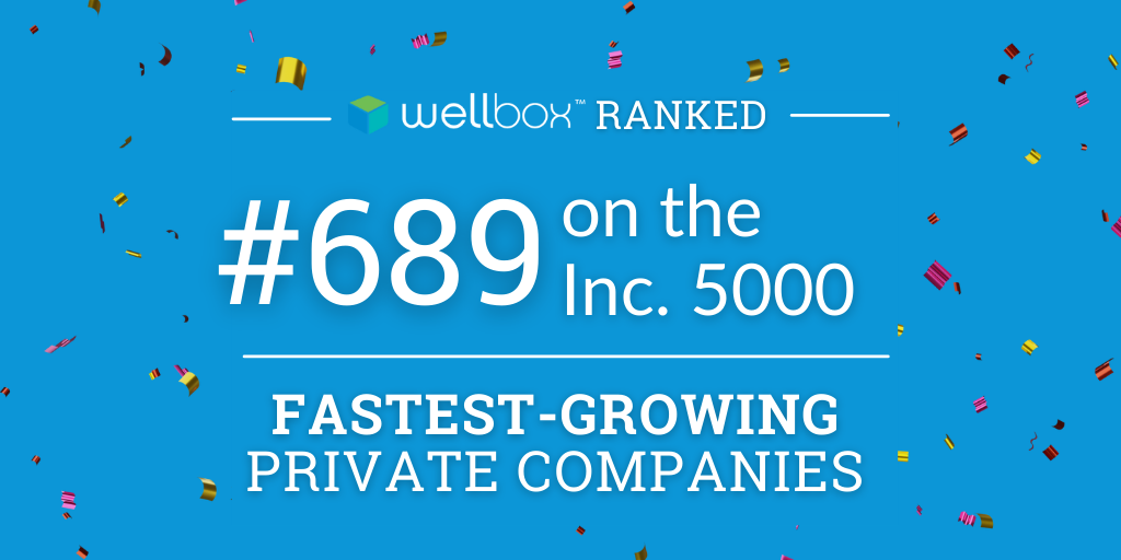 Wellbox ranks as No. 689 on its annual Inc. 5000 list, the most prestigious ranking of the nation’s fastest-growing private companies.